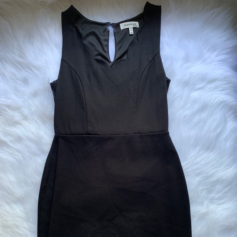 Black short dress